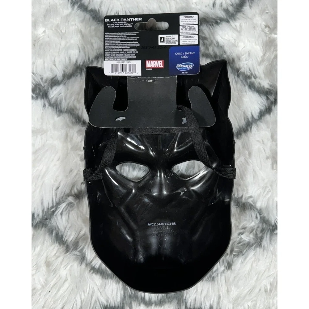 MARVEL Avengers Black Panther Half Mask Costume Cosplay Child OSFM *NEW*